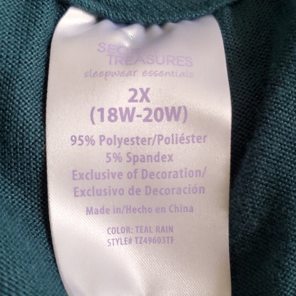 NWOT HELLO WEEKEND LIKE NEW SECRET TREASURES LIGHTWEIGHT SWEATSHIRT 2X - Picture 4 of 4